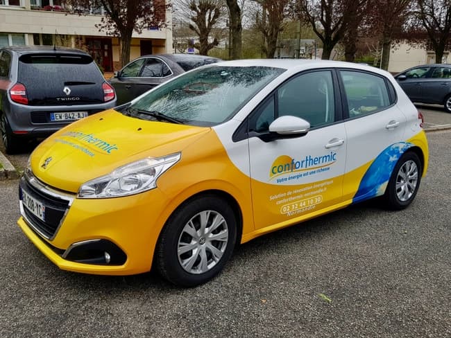 Flocage sur utilitaire à Bernay dans l'Eure en Normandie