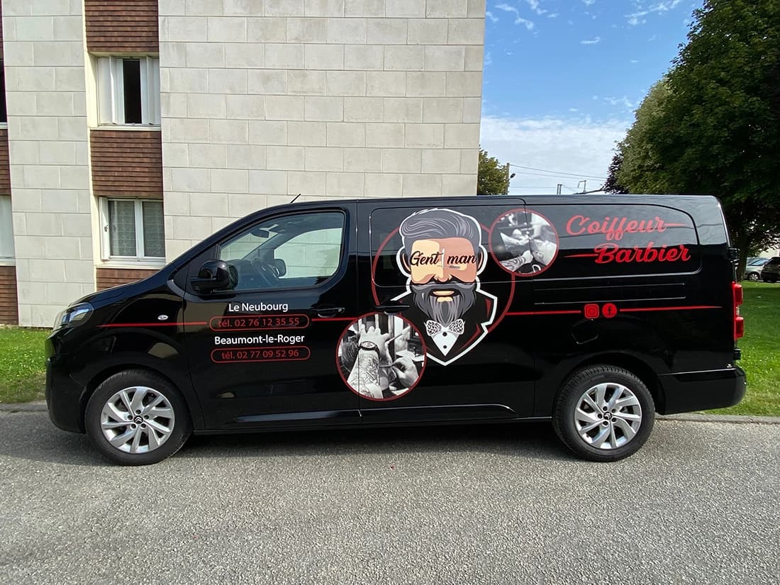 Flocage véhicule à Bernau dans l'Eure en Normandie