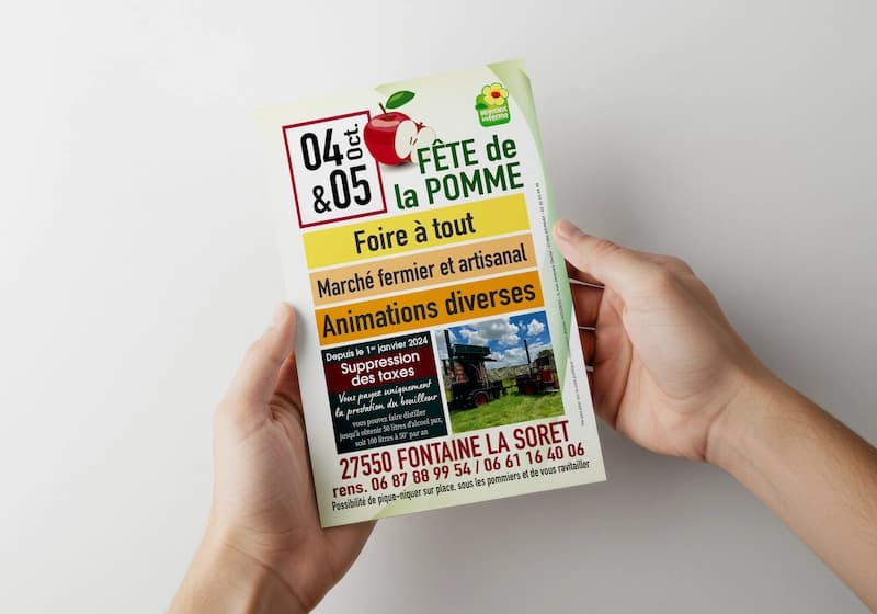 Impression flyer A5 à Bernay dans l'Eure en Normandie